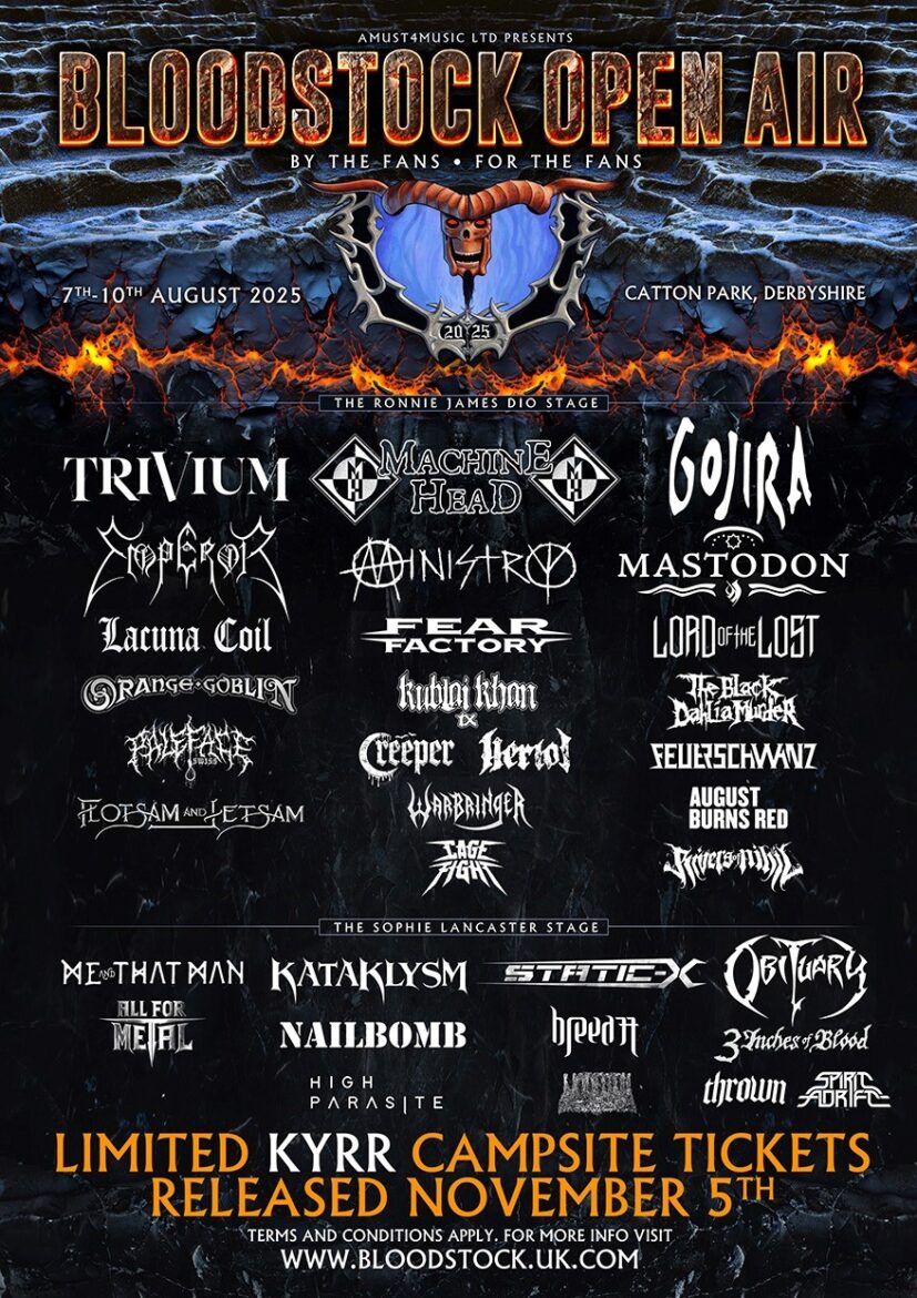 Bloodstock 2025 Line-Up Poster - Mastodon