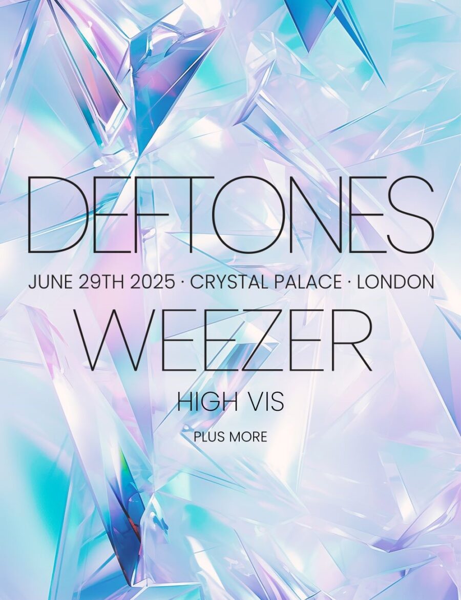 Deftones Crystal Palace 2025 Gig Announcement poster